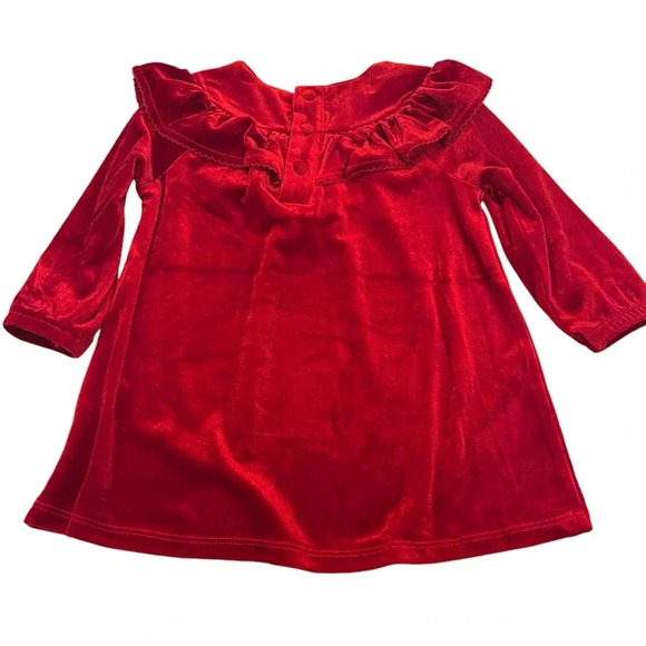 NWT Mud Pie Girls Ruffle Velvet Dress - Picture 4 of 5